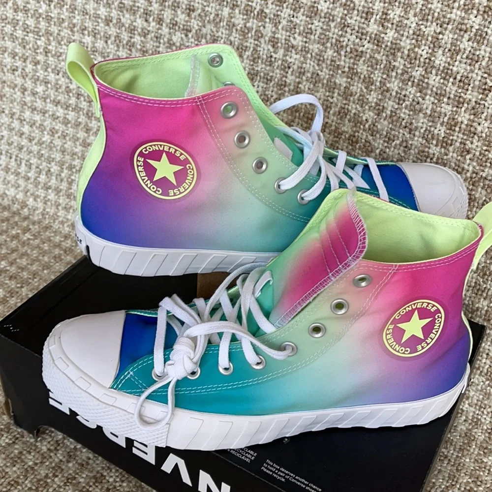 Converse Untitled Hi White/Barely Volt/Black MEN`S - Picture 11 of 15